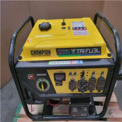 CALIFORNIA AS-IS CHAMPION 11 500 STARTING WATT/ 9 200 RUNNING WATT TRI FUEL GENERATOR
