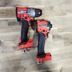 HOUSTON LOCATION - AS-IS (APPEARS LIKE NEW) MILWAUKEE M18 FUEL 18V Lithium-Ion Brushless Cordless Hammer Drill and Impact Driver Combo Kit (2-Tool) with 2 Batteries
