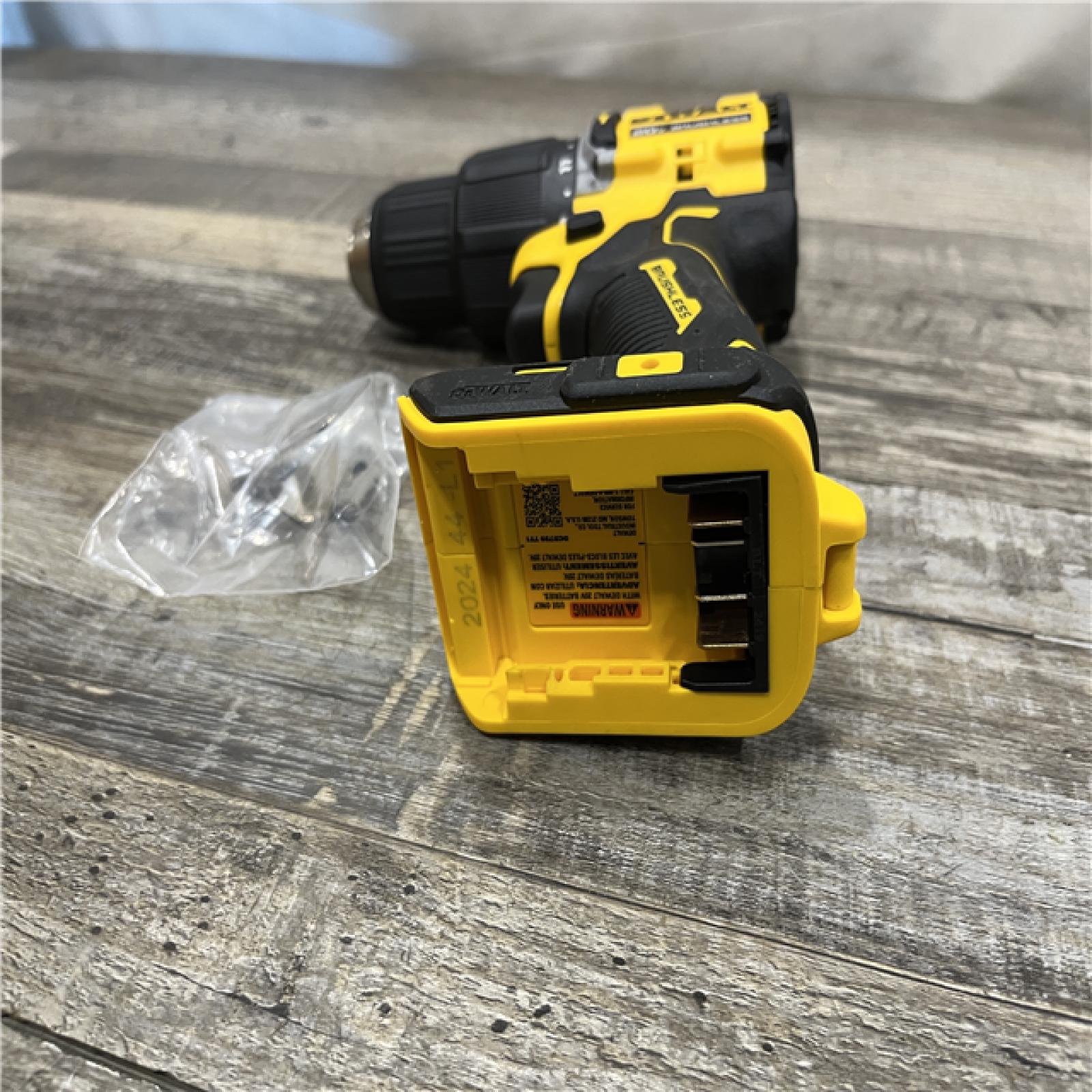 AS-IS DEWALT ATOMIC 20-Volt MAX Brushless Cordless 1/2 in. Hammer Drill (Tool-Only)
