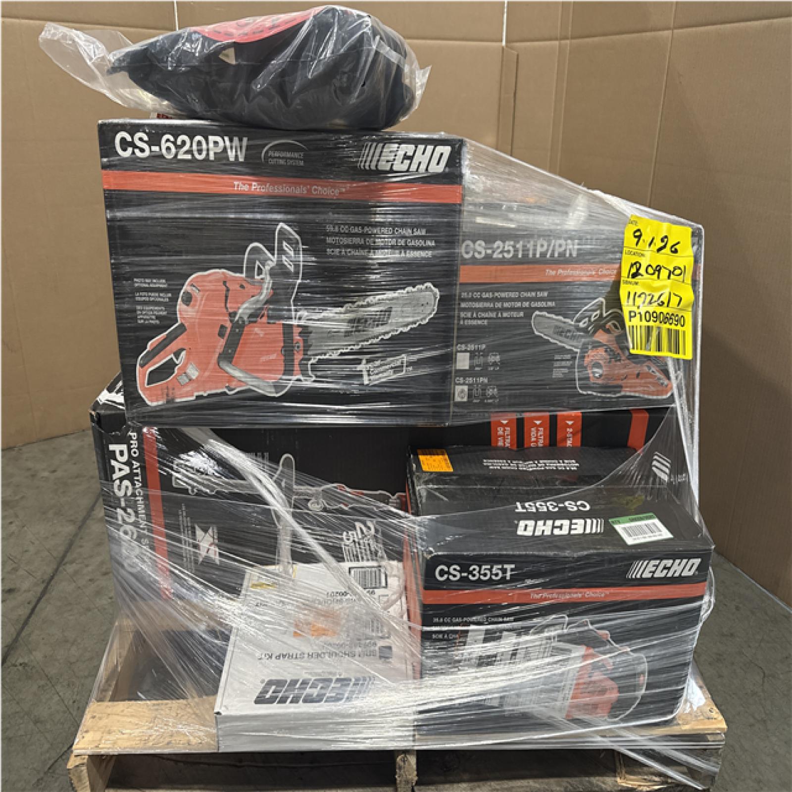 CALIFORNIA AS IS ECHO POWER EQUIPMENT PALLET
