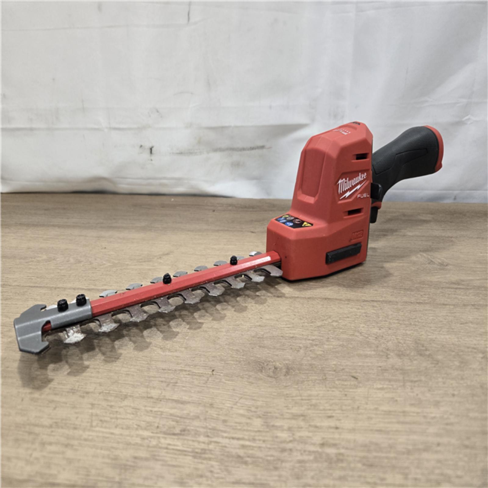 AS-IS Milwaukee  FUEL 8 in. 12V Cordless Battery Hedge Trimmer (Tool-Only)