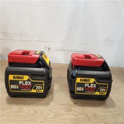AS-IS-- DEWALT FLEXVOLT 20V/60V MAX Lithium-Ion 6.0Ah Battery Pack (2 Pack)