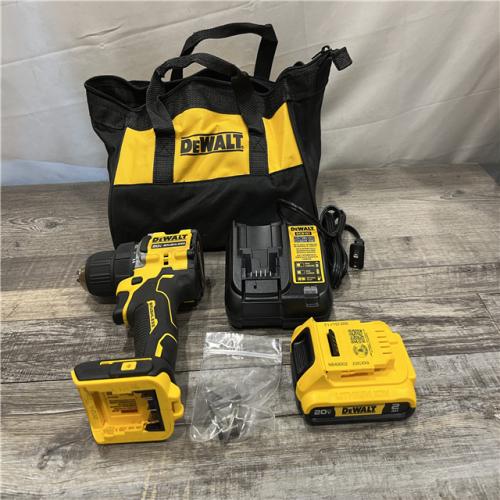 AS-IS DEWALT Atomic 20V Lithium-Ion Cordless Compact 1/2 in. Drill/Driver Kit
