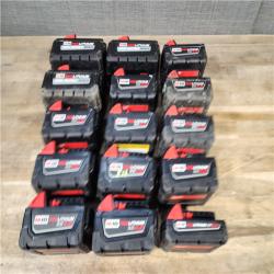 HOUSTON LOCATION - AS-IS MILWAUKEE BATTERY PACK QTY - 15