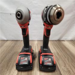 AS-IS- Milwaukee 18V Cordless Brushed 2-Tool Drill/Driver and Impact Driver Kit