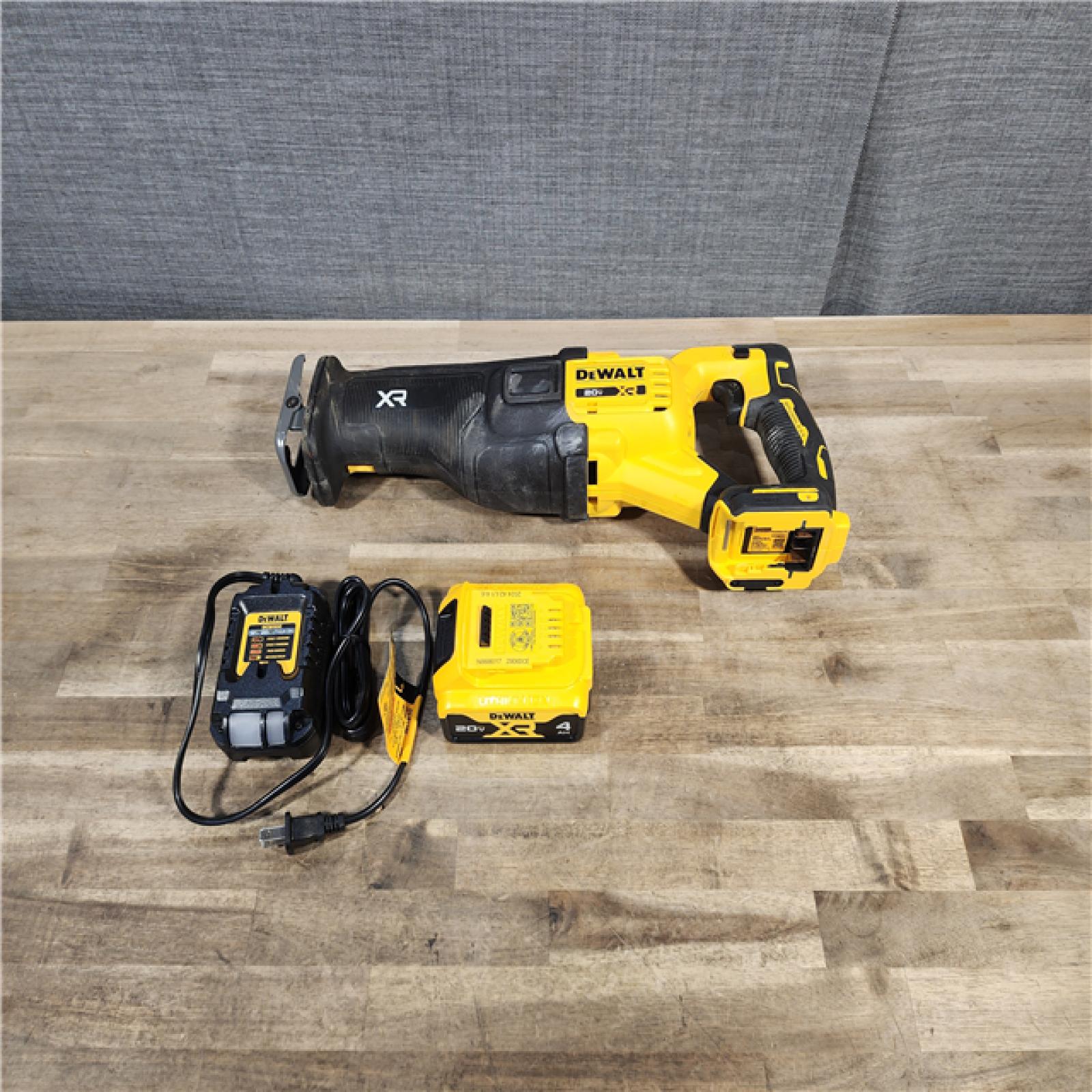 HOUSTON LOCATION - AS-IS DeWalt 20V MAX XR Cordless Brushless Reciprocating Saw W/ BATTERY & CHARGER
