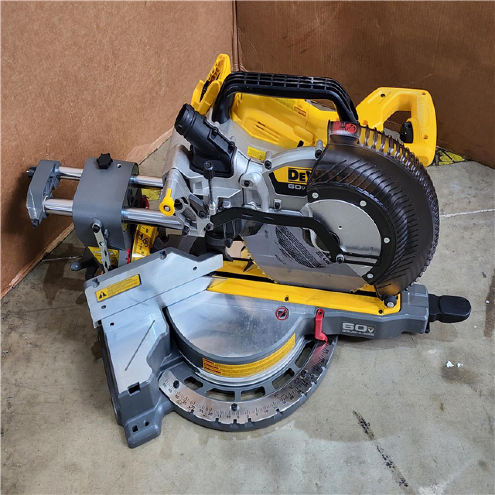 HOUSTON LOCATION - AS-IS DEWALT 60V Lithium-Ion 12 in. Cordless Sliding Miter Saw (Tool Only)