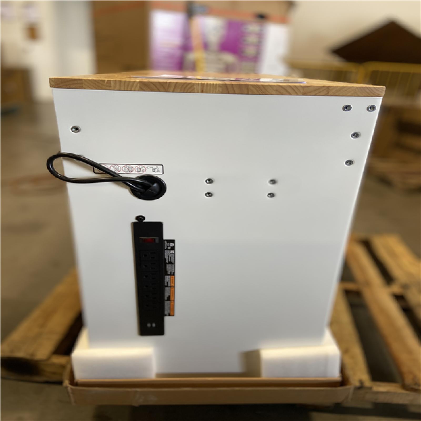 DALLAS LOCATION - Husky Tool Storage 46 in. W x 18 in. D 9-Drawer Gloss White Mobile Workbench Cabinet