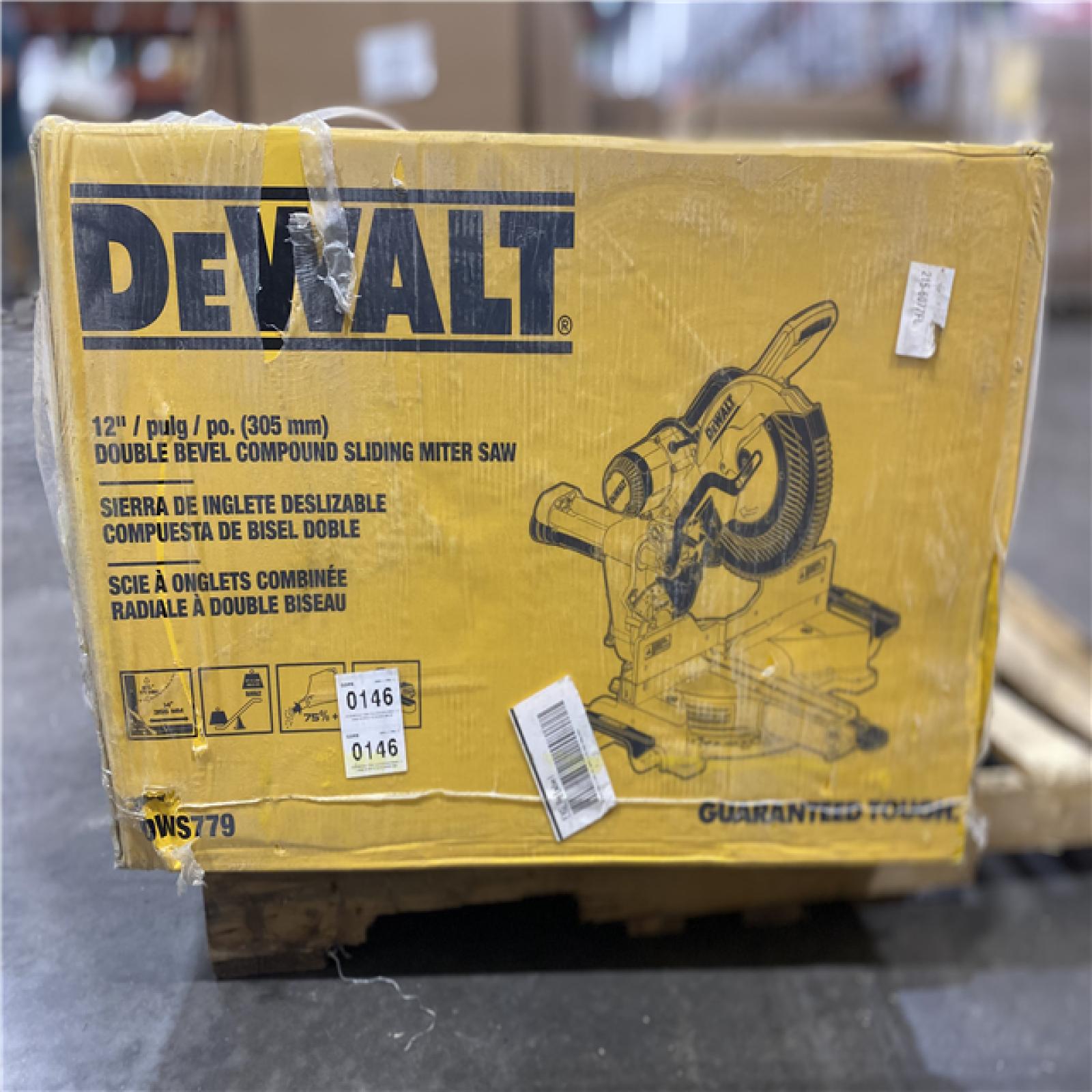 NEW- DeWalt 15 Amps 12 in. Corded Dual-Bevel Sliding Compound Miter Saw