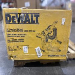 NEW- DeWalt 15 Amps 12 in. Corded Dual-Bevel Sliding Compound Miter Saw