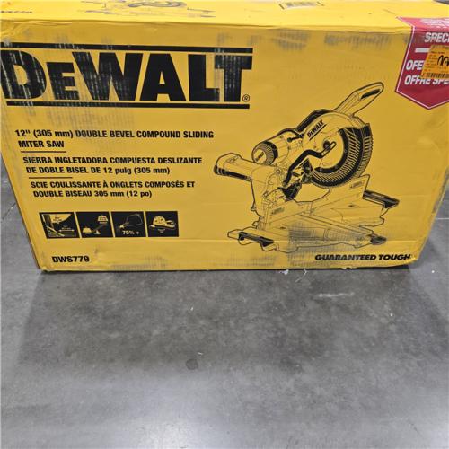 LIKE NEW! - DEWALT 12-in Dual Bevel Sliding Compound Miter Saw