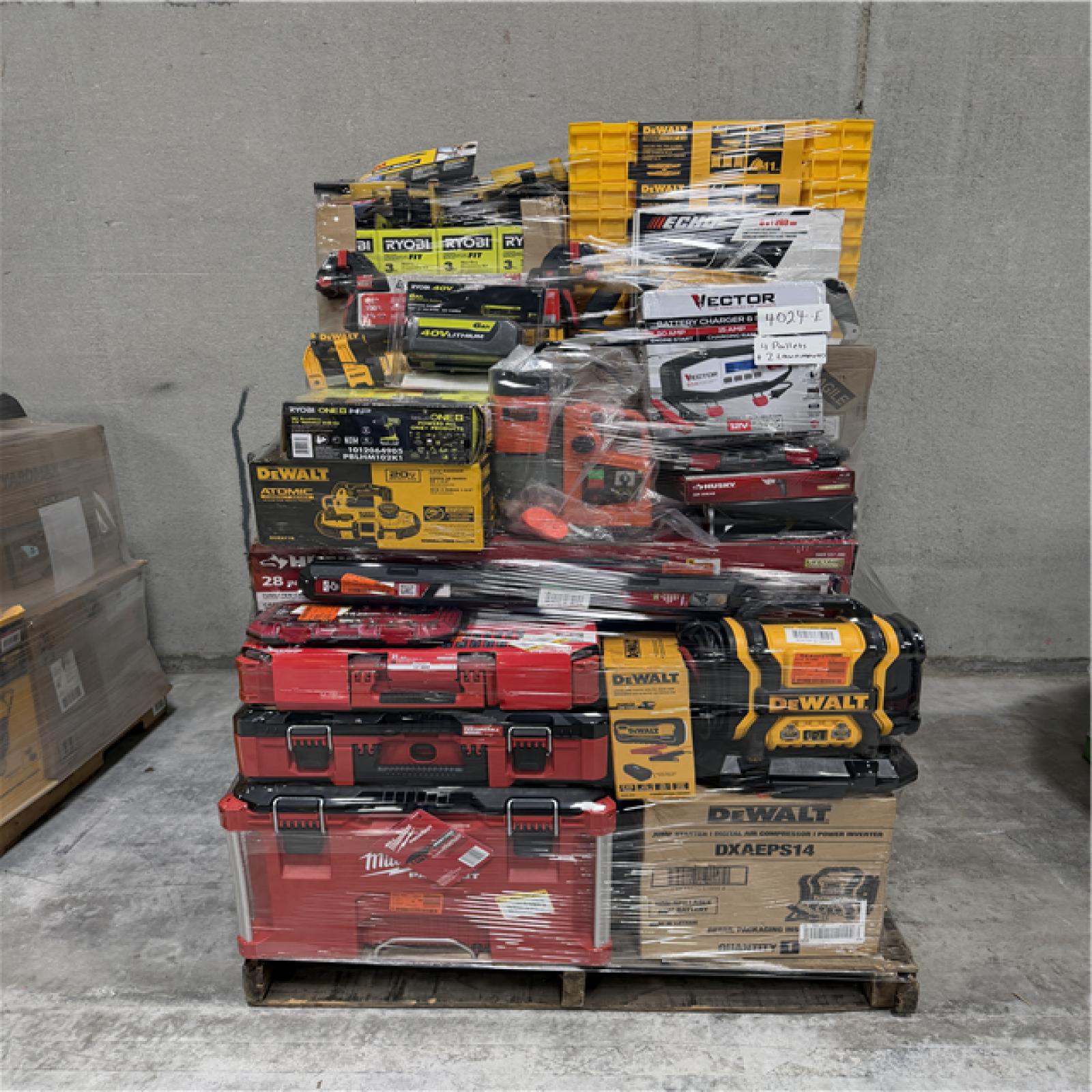 Atlanta Location AS-IS Tools Partial Truckload (4 Pallets) 4024-E