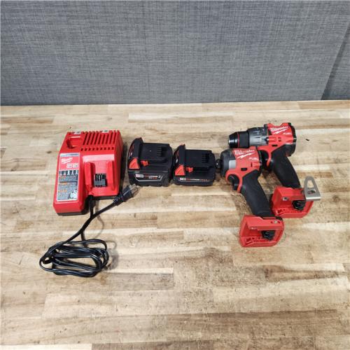 HOUSTON LOCATION - AS - IS Milwaukee 2 Tool Combo Kit W/ (2) Battery & Charger