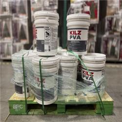 DALLAS LOCATION- NEW! KILZ PVA 5 Gal. White Interior Drywall Primer PALLET (11 UNITS)