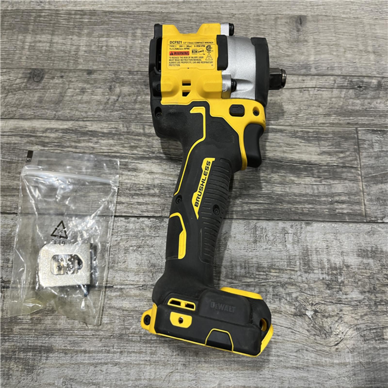 AS-IS DEWALT ATOMIC 20V MAX Cordless Brushless 1/2 in. Variable Speed Impact Wrench (Tool Only)