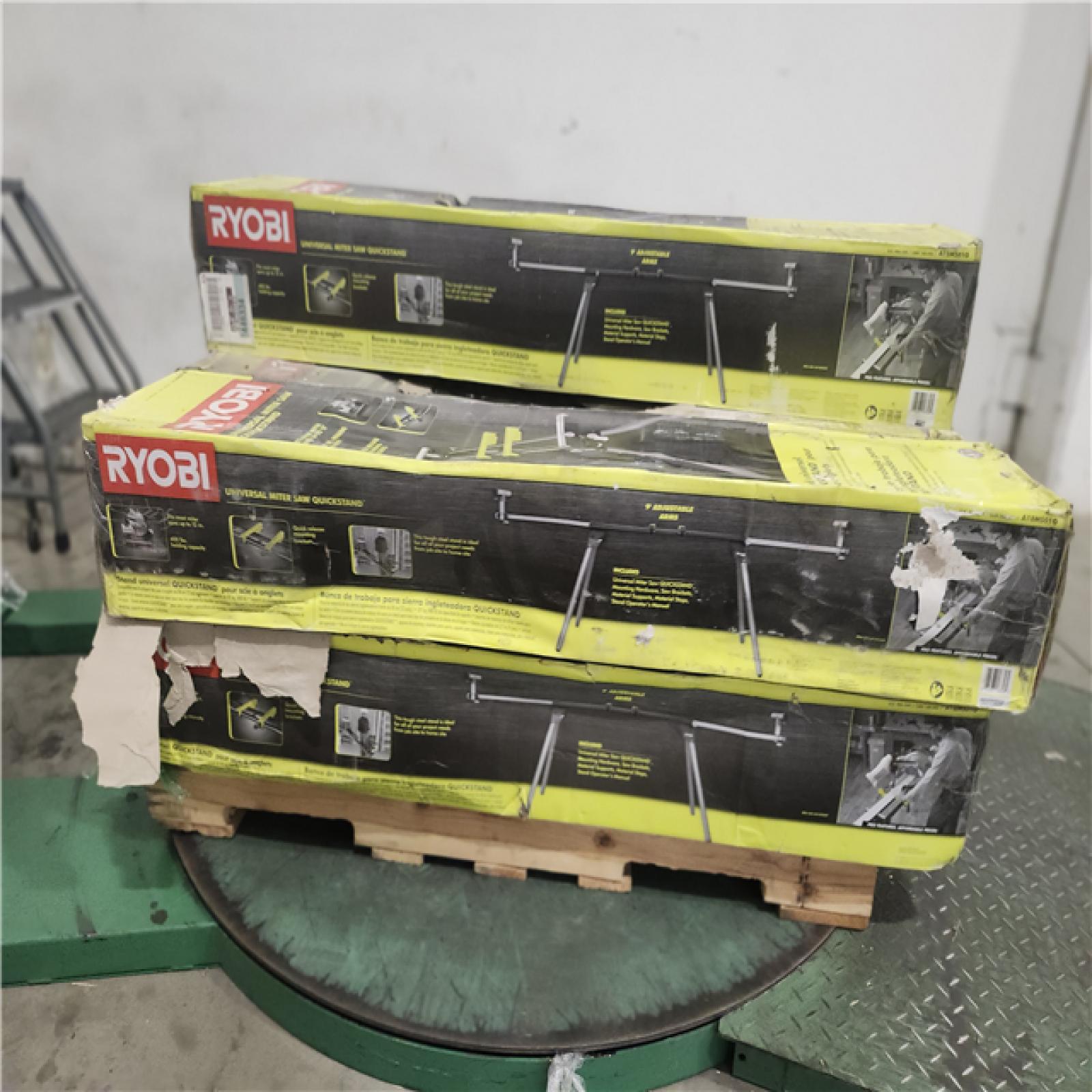 Dallas Location - As-Is RYOBI Foldable Miter Saw QUICKSTAND(Lot Of 9)