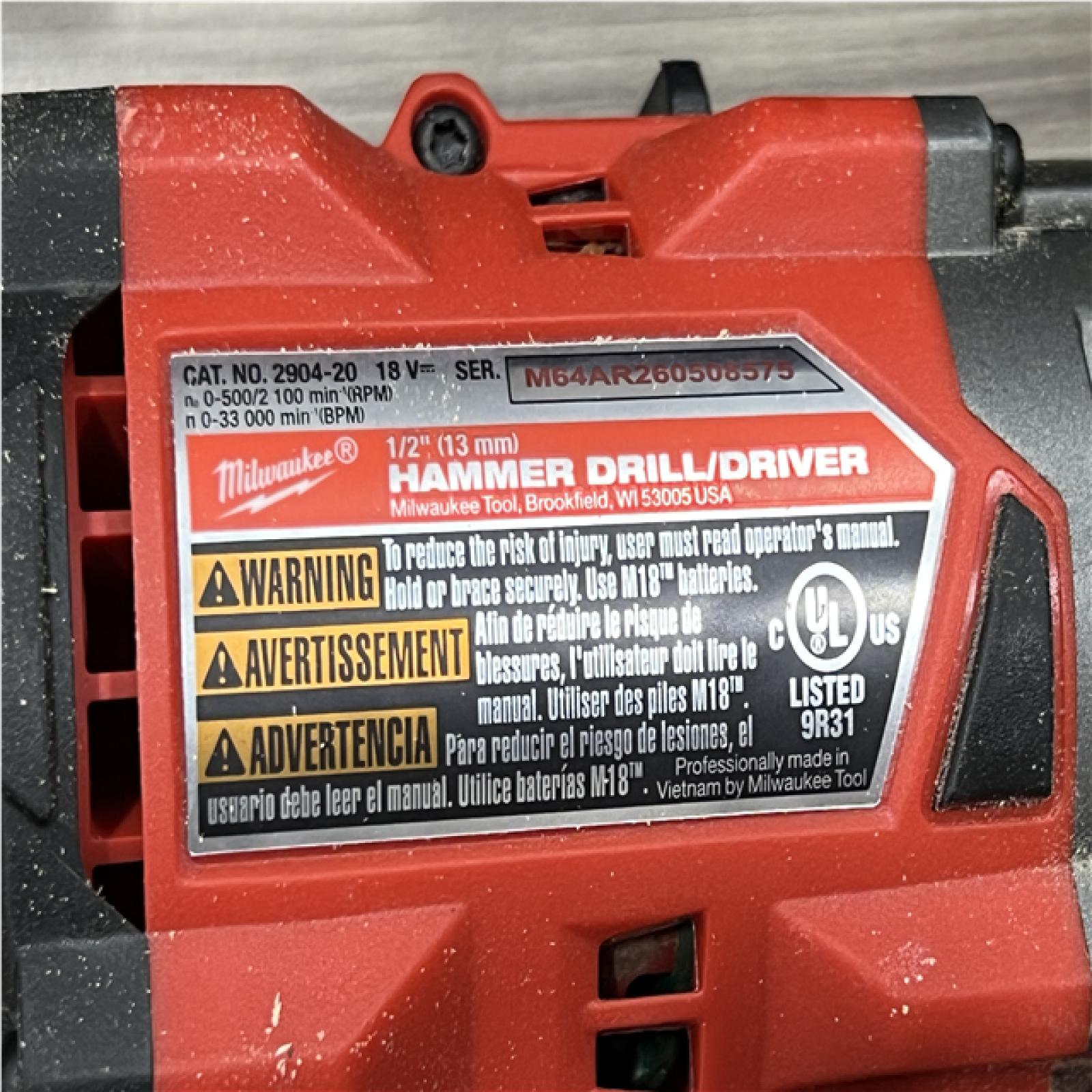 AS-IS Milwaukee FUEL 18V Lithium-Ion Brushless Cordless Hammer Drill and Impact Driver Combo Kit