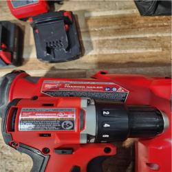 Houston Location AS-IS Milwaukee Drill and Nail Gun and Batteries QTY/2 with Charger
