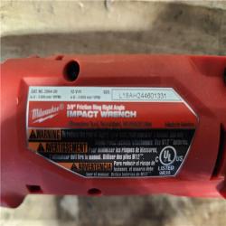 HOUSTON LOCATION - AS-IS Milwaukee FUEL 12V Lithium-Ion Brushless Cordless 3/8 in. Right Angle Impact Wrench (Tool-Only)