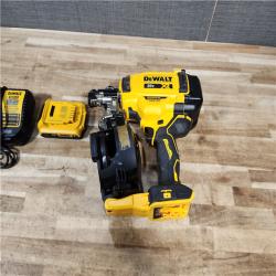 HOUSTON LOCATION - AS - IS DEWALT 20V MAX Lithium-Ion 15-Degree Electric Cordless Roofing Nailer Kit