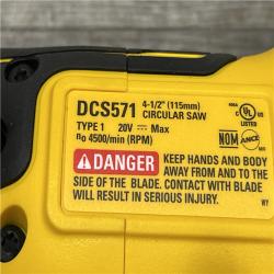 AS-IS DEWALT ATOMIC 20V MAX Cordless Brushless 4-1/2 in. Circular Saw (Tool Only)