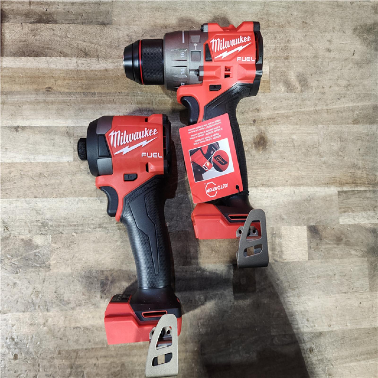 HOUSTON LOCATION - AS-IS Milwaukee FUEL 18V Lithium-Ion Brushless Cordless Hammer Drill and Impact Driver Combo Kit