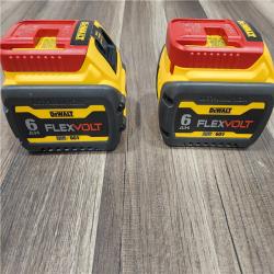 AS-IS DEWALT FLEXVOLT 20V/60V MAX Lithium-Ion 6.0Ah Battery Pack (2 Pack)