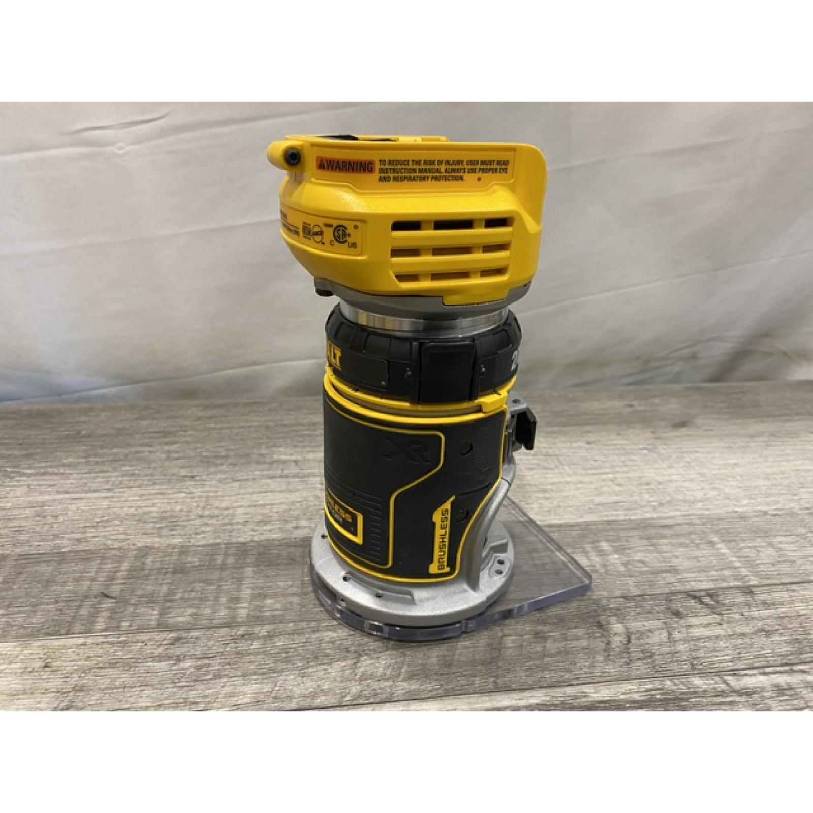 AS-IS DEWALT 20V MAX XR Cordless Brushless Fixed Base Compact Router (Tool Only)