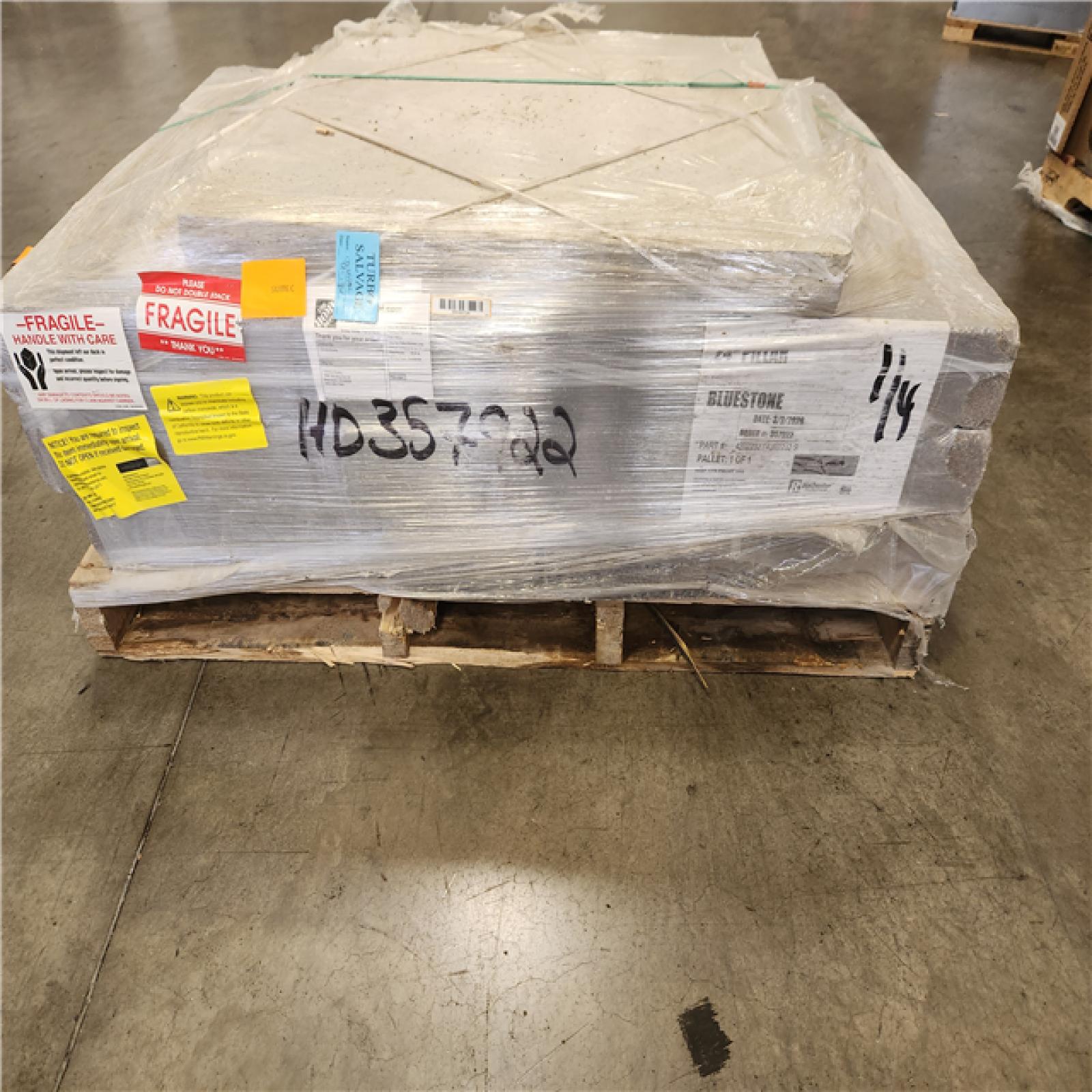 Phoenix Necessories 6 ft. Bluestone Lakeland Seat Wall Pallet