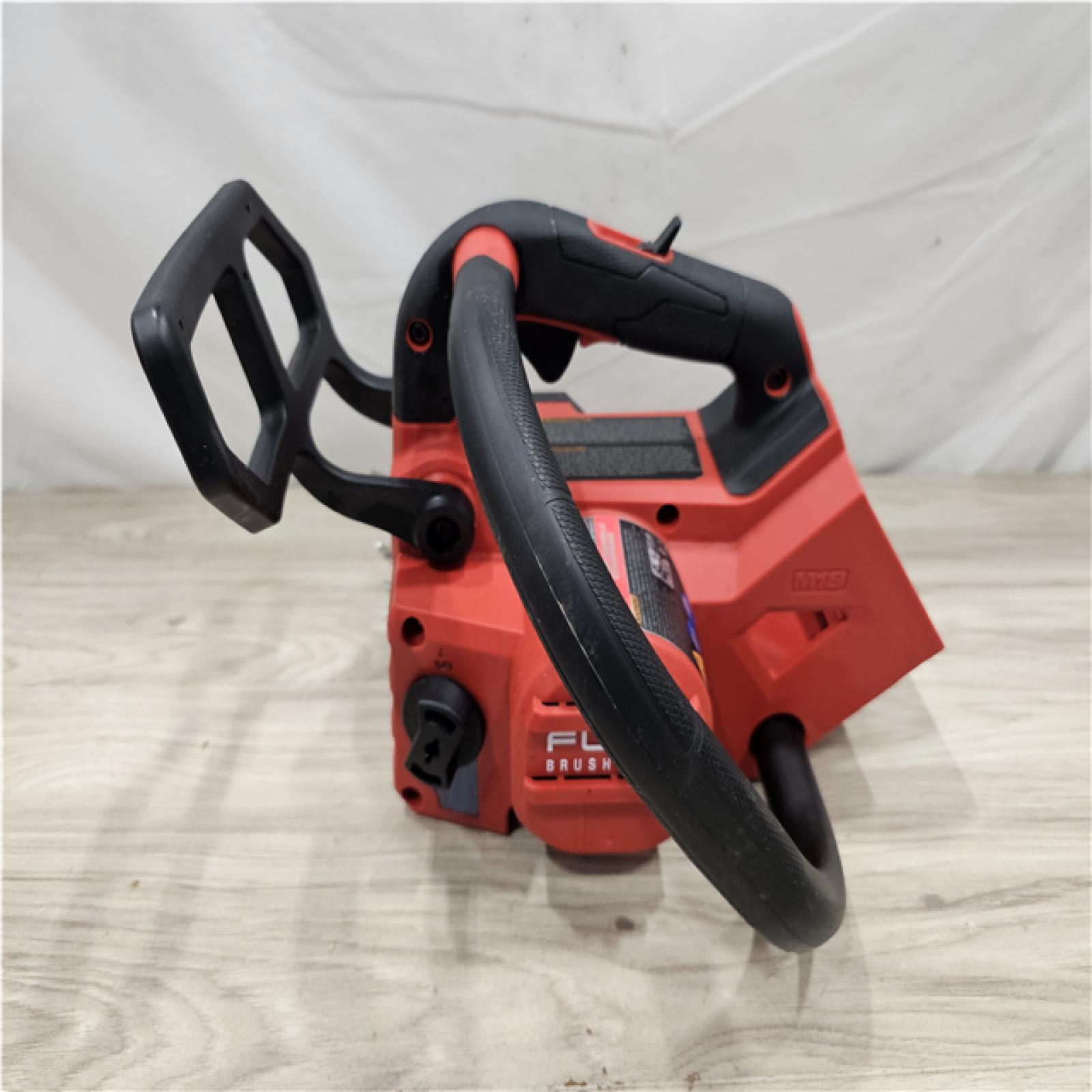 AS-IS Milwaukee FUEL 14 in. 18V Lithium-Ion Brushless Cordless Battery Top Handle Chainsaw (Tool Only)