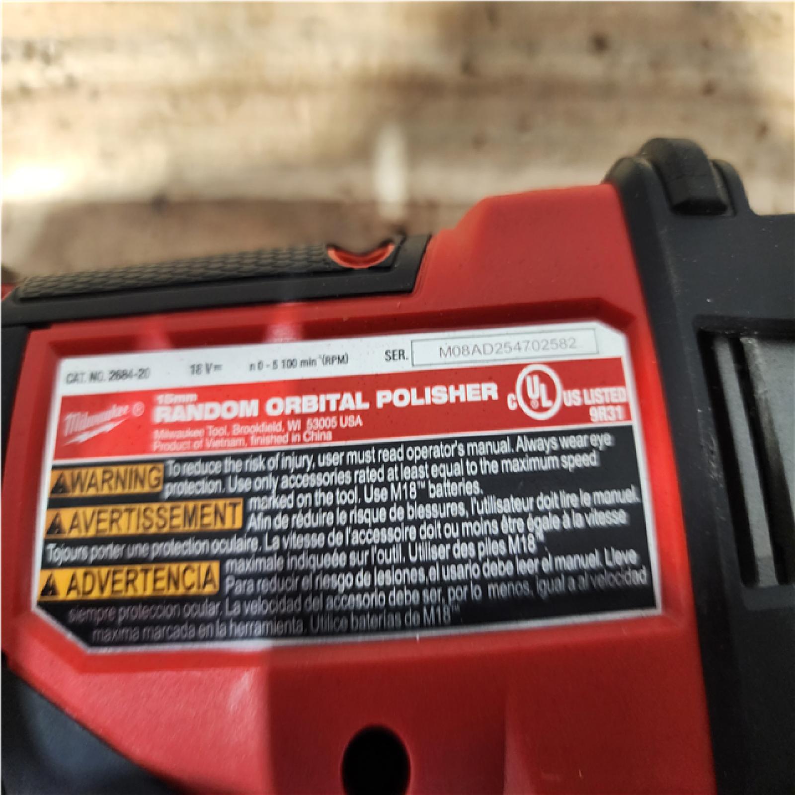 Houston Location AS-IS Milwaukee FUEL Random Orbital Polisher