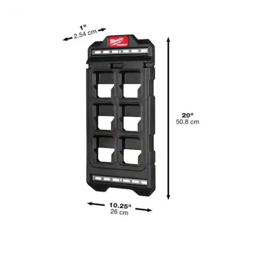 DALLAS LOCATION - Milwaukee 20 in. x 10.25 in. Wall Plate in Black - 72 UNITS