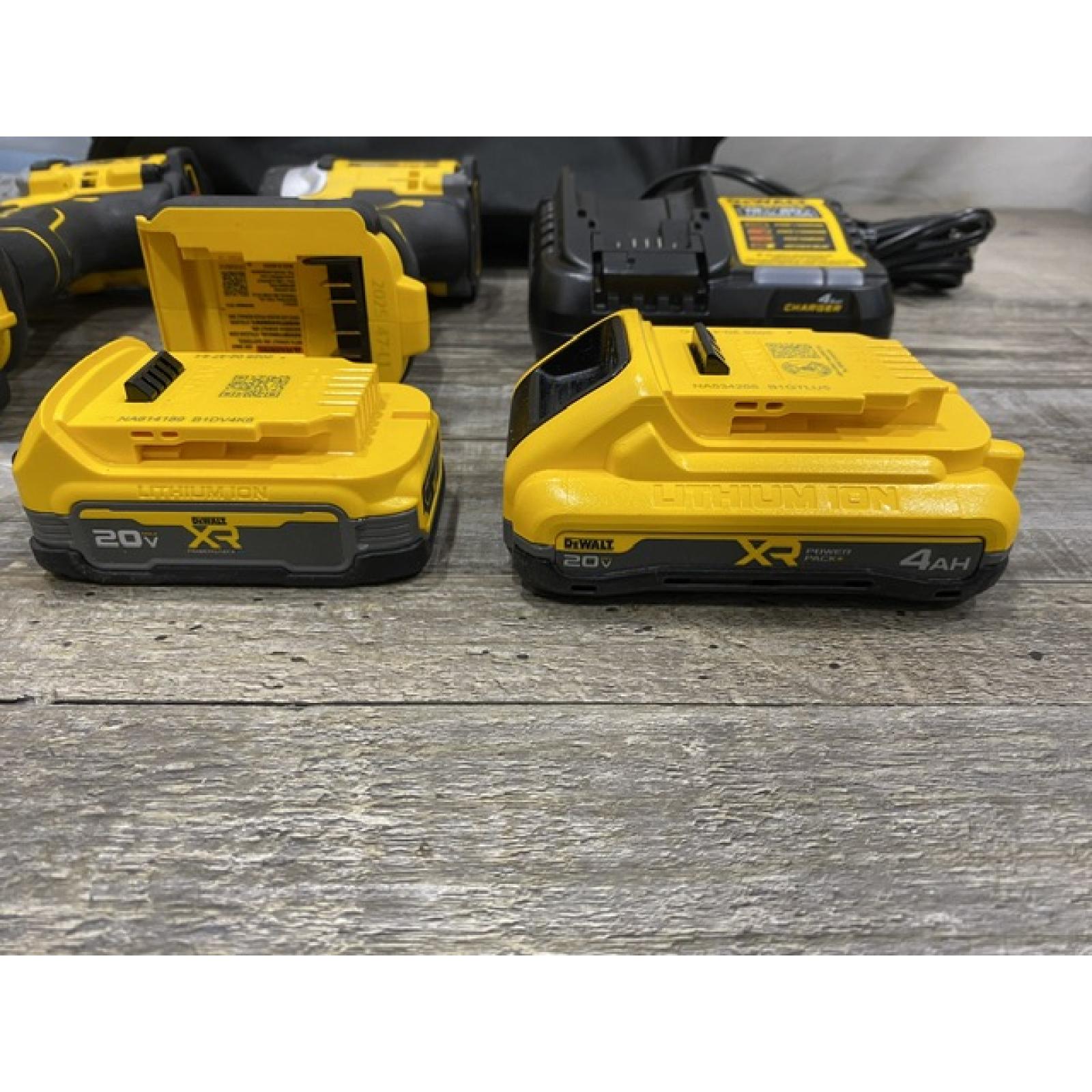 AS-IS DEWALT 20V XR Lithium-Ion Cordless 2-Tool Combo Kit