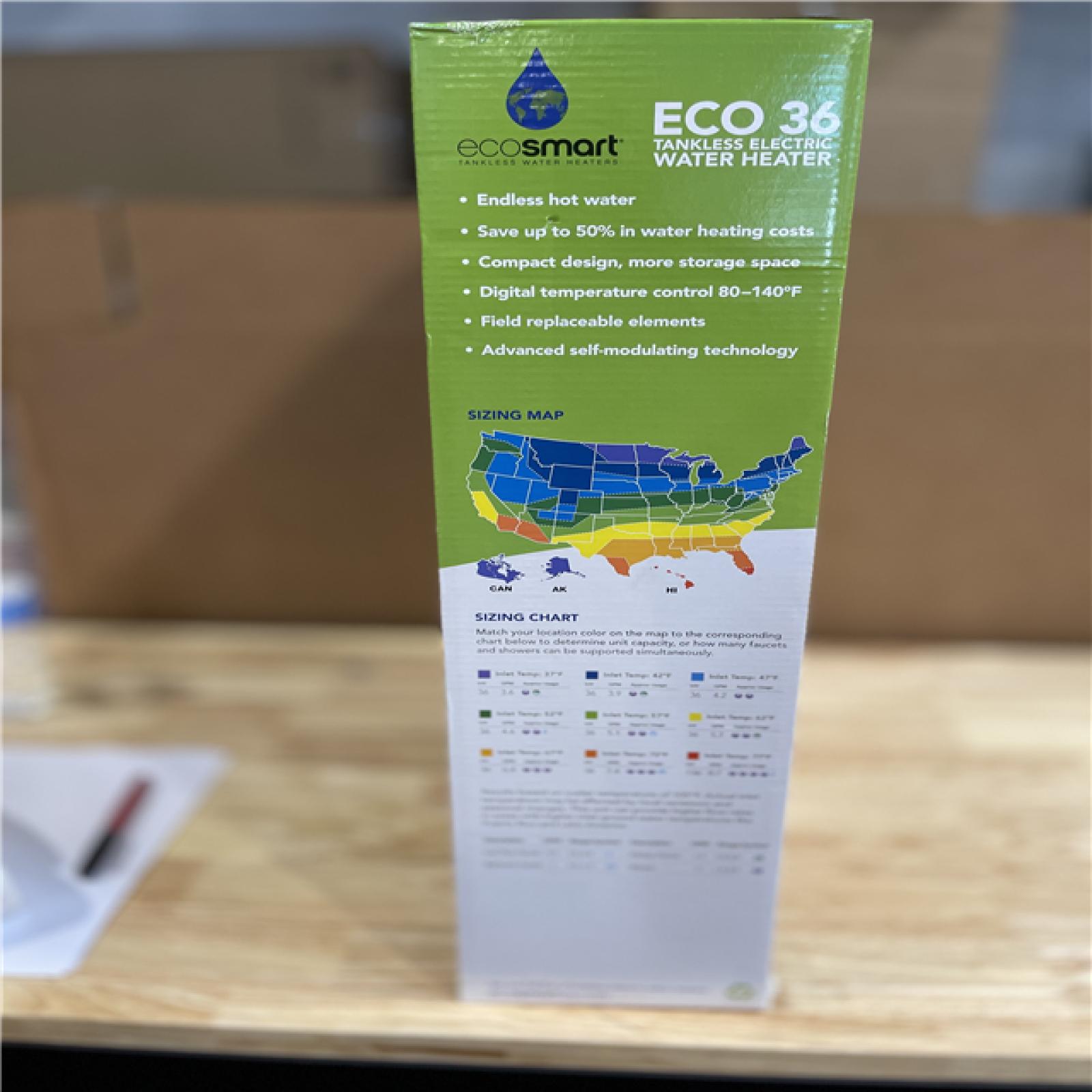 NEW! - EcoSmart 36 kW 7.03 GPM 240-Volt Electric Tankless Water Heater