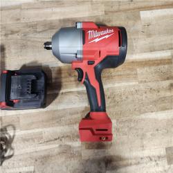 HOUSTON LOCATION - AS - IS Milwaukee 18-Volt Lithium-Ion Brushless 1/2 in. High Torque Impact Wrench with Friction Ring W/ BATTERY & CHARGER