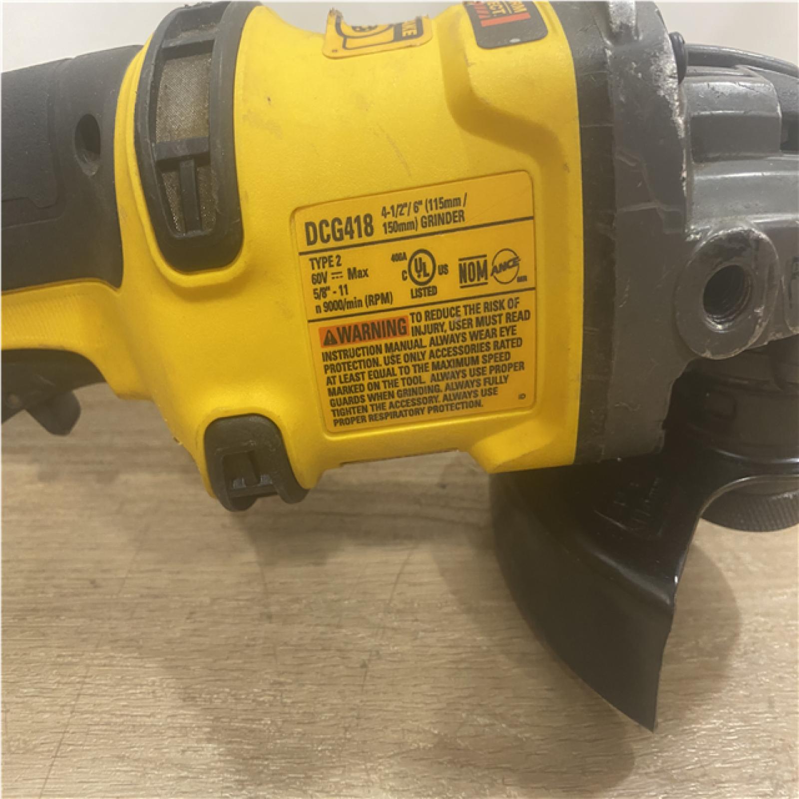 AS-IS DEWALT FLEXVOLT 60V MAX Cordless Brushless 4.5 in. to 6 in. Small Angle Grinder with Kickback Brake (Tool Only)