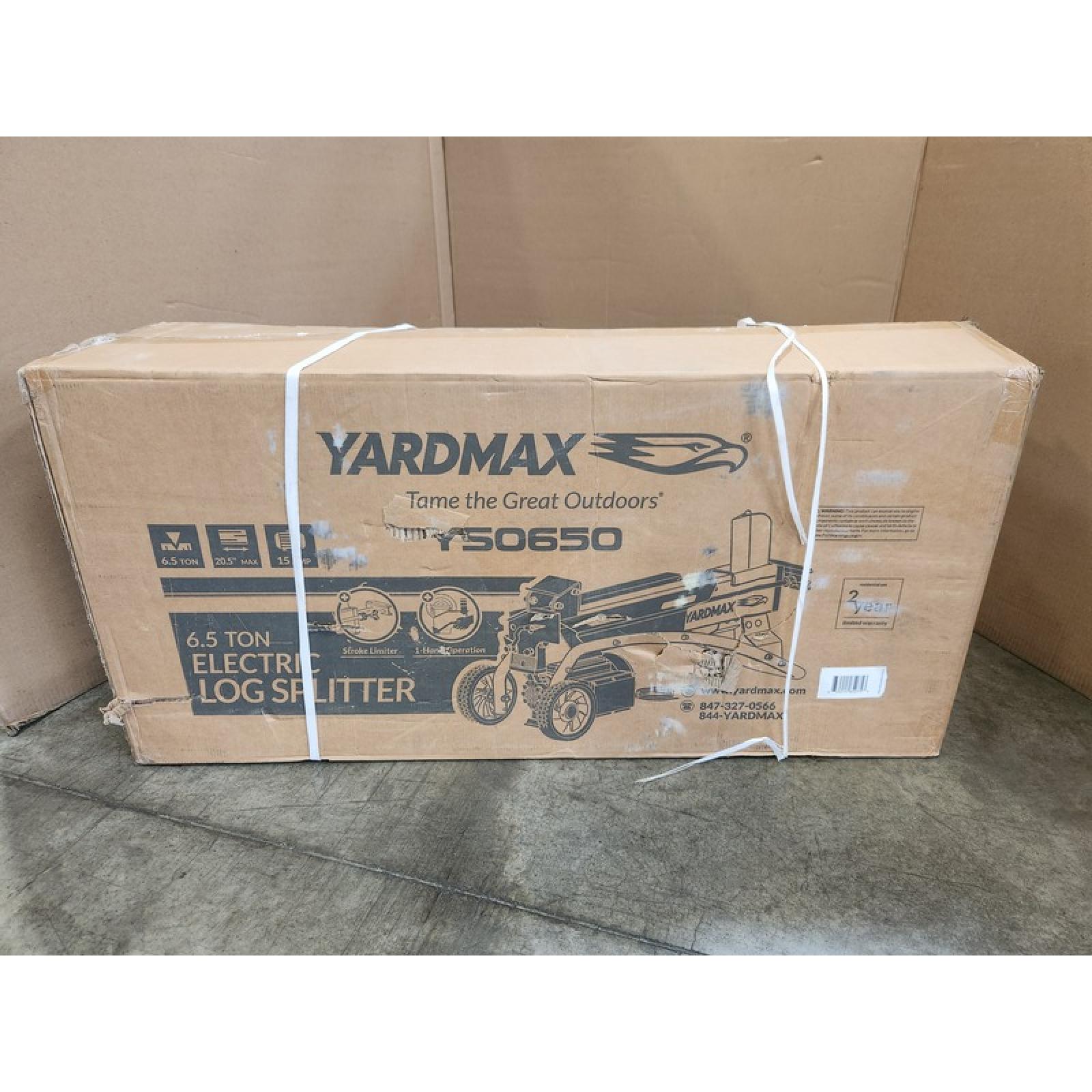 Phoenix NEW YARDMAX 6.5-Ton 15 Amp Horizontal Electric Log Splitter (SEALED)