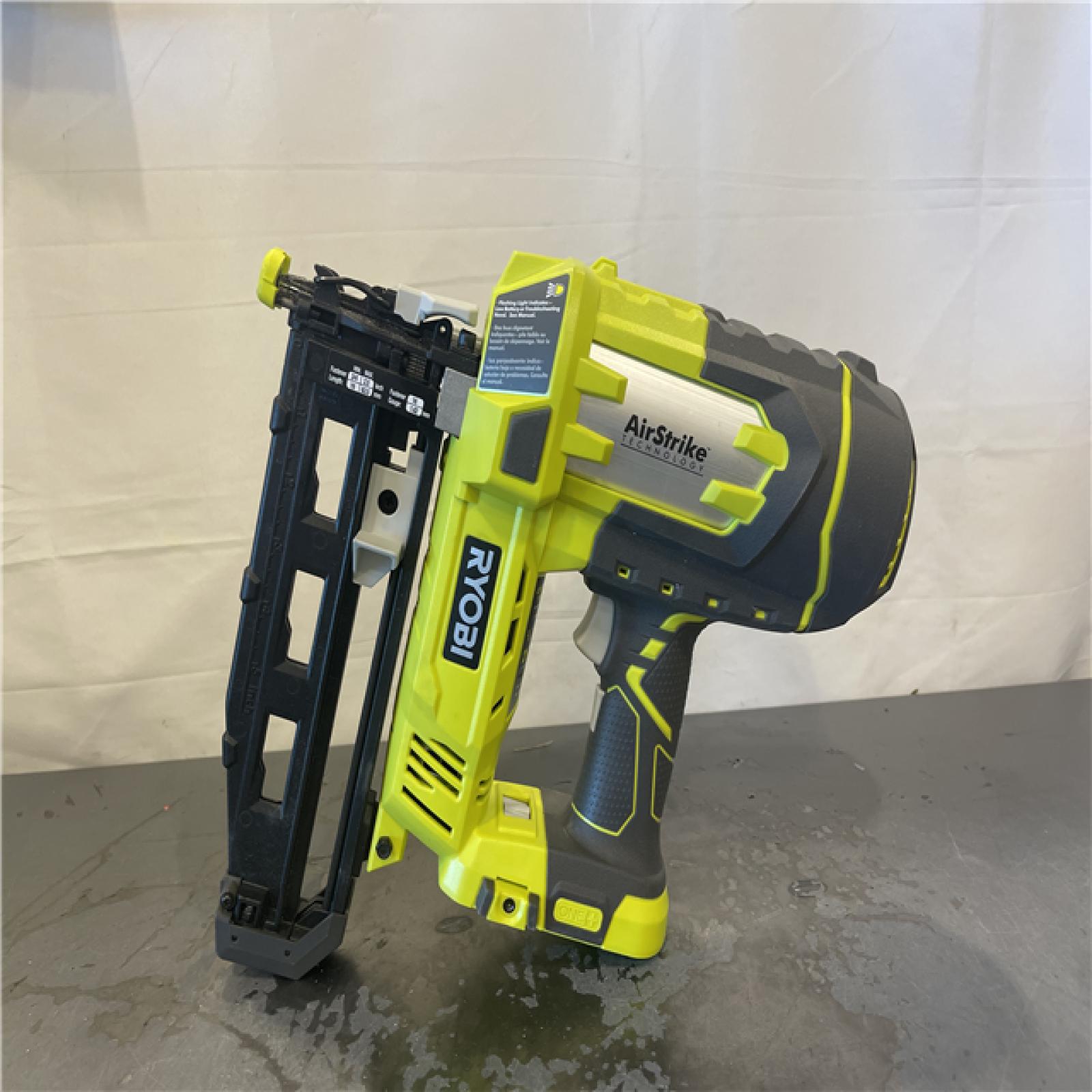 AS-IS- RYOBI ONE+ 18V AirStrike 16-Gauge Cordless Finish Nailer (Tool Only)