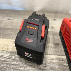 AS-IS Milwaukee 18-Volt Lithium-Ion REDLITHIUM FORGE Starter Kit with 8.0Ah Battery and Rapid Charger