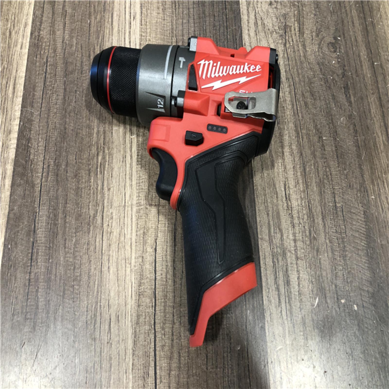 AS-IS Milwaukee FUEL 12V Lithium-Ion Brushless Cordless 1/2 in. Hammer Drill (Tool-Only)