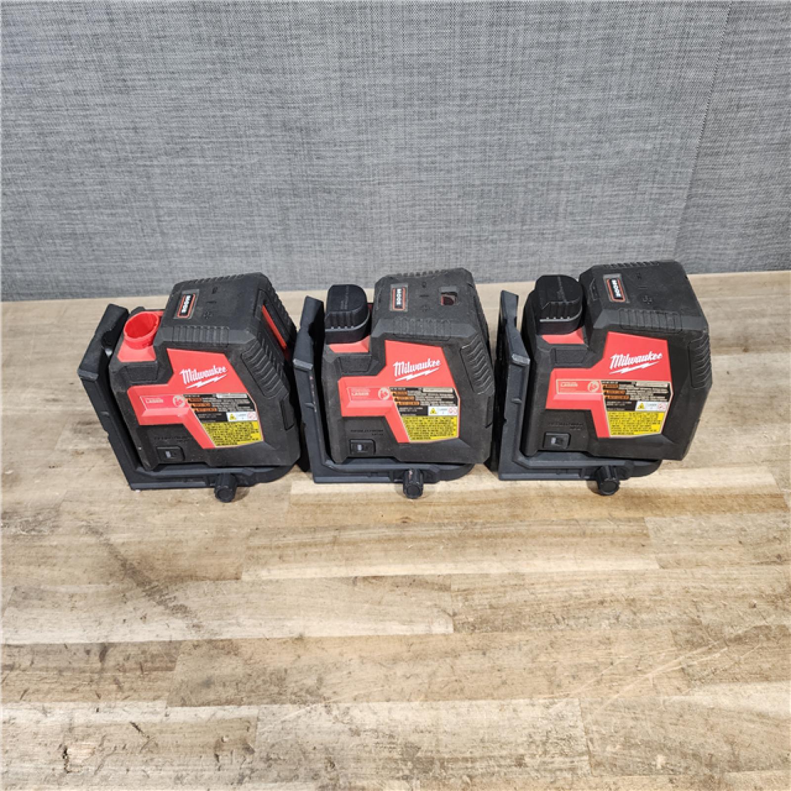 HOUSTON LOCATION - AS-IS MILWAUKEE 3 LASER TOOL COMBO