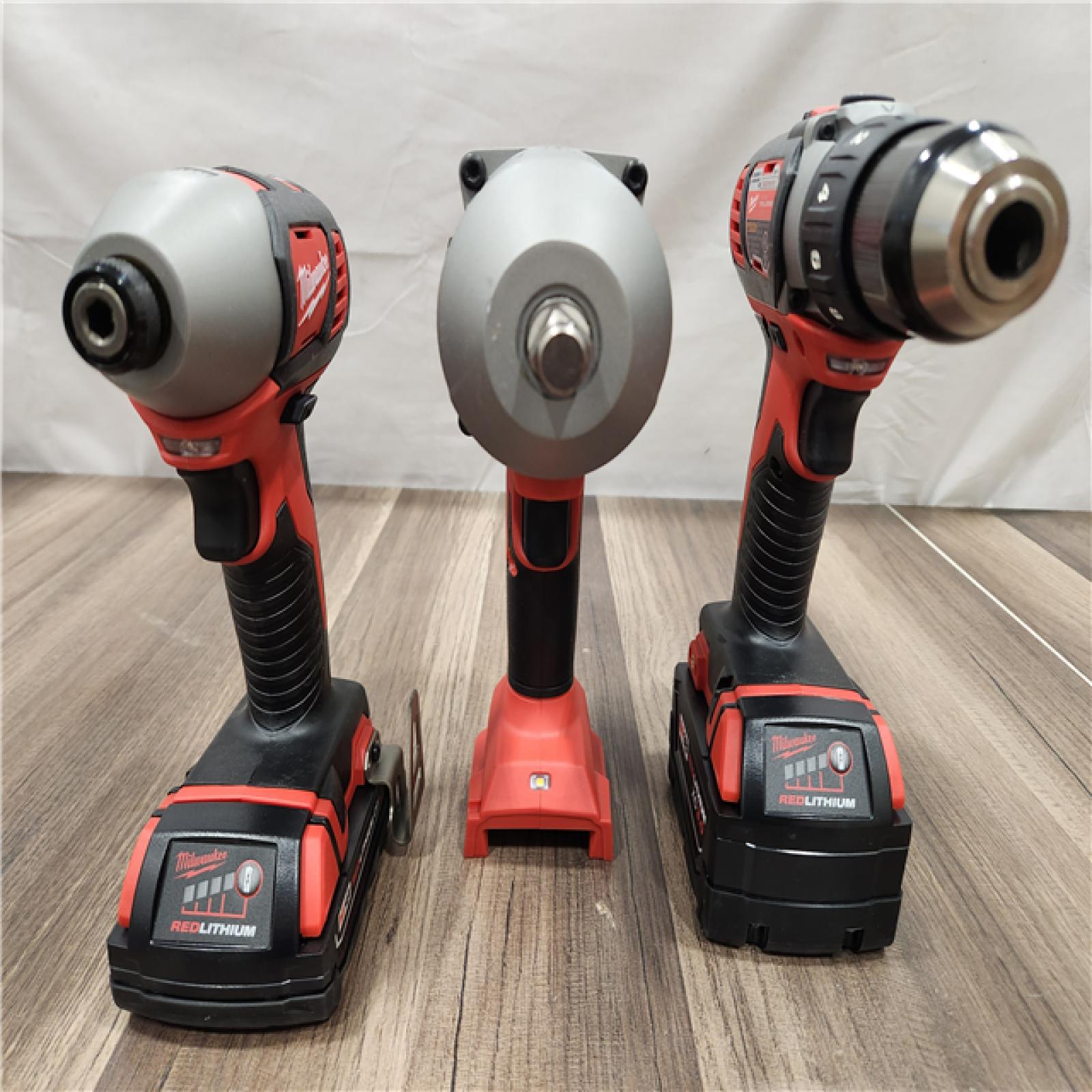 AS-IS- Milwaukee M18 18-Volt Lithium-Ion Cordless 9-Tool Combo Kit with 2-Batteries  Charger and Tool Bag