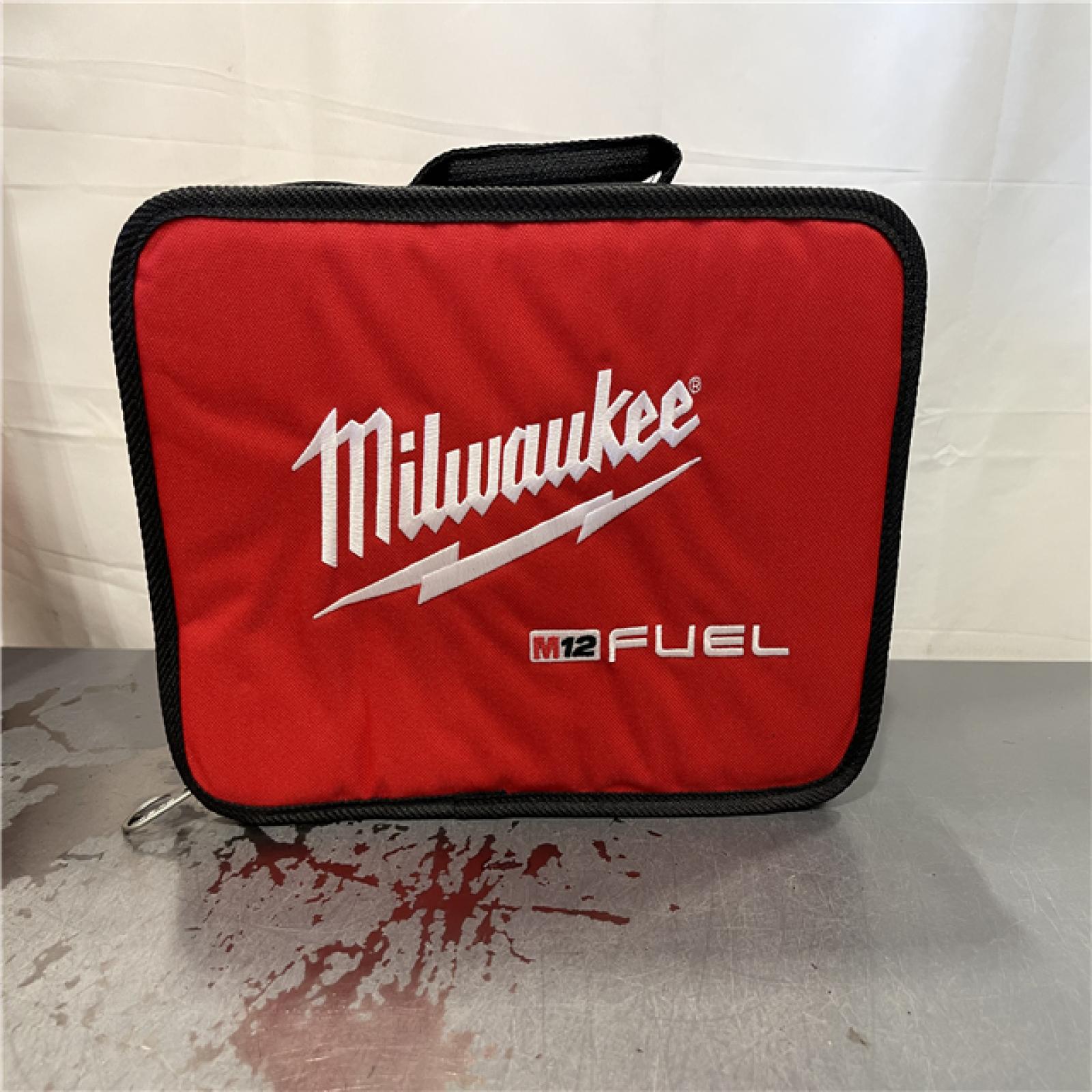 AS-IS - Milwaukee M12 FUEL 12V Lithium-Ion Brushless Cordless 4-in-1 Installation 3/8 in. Drill Driver Kit