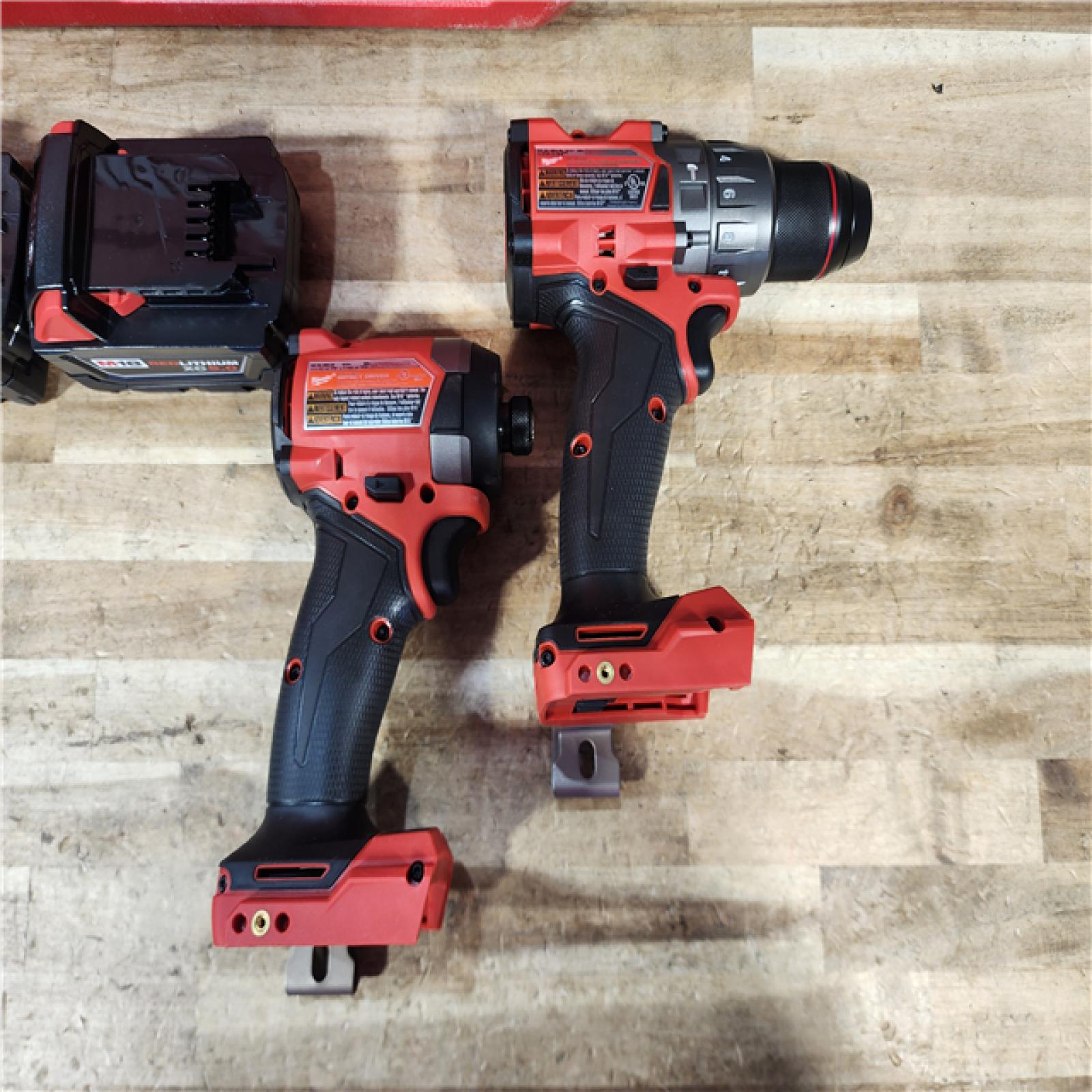HOUSTON LOCATION - AS - IS Milwaukee FUEL 18V Lithium-Ion Brushless Cordless Hammer Drill and Impact Driver Combo Kit