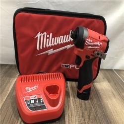 AS-IS Milwaukee FUEL 12-Volt Lithium-Ion Brushless Cordless 1/4 in. Hex Impact Driver Compact Kit