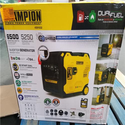 CALIFORNIA AS-IS CHAMPION DUAL FUEL PORTABLE GENERATOR