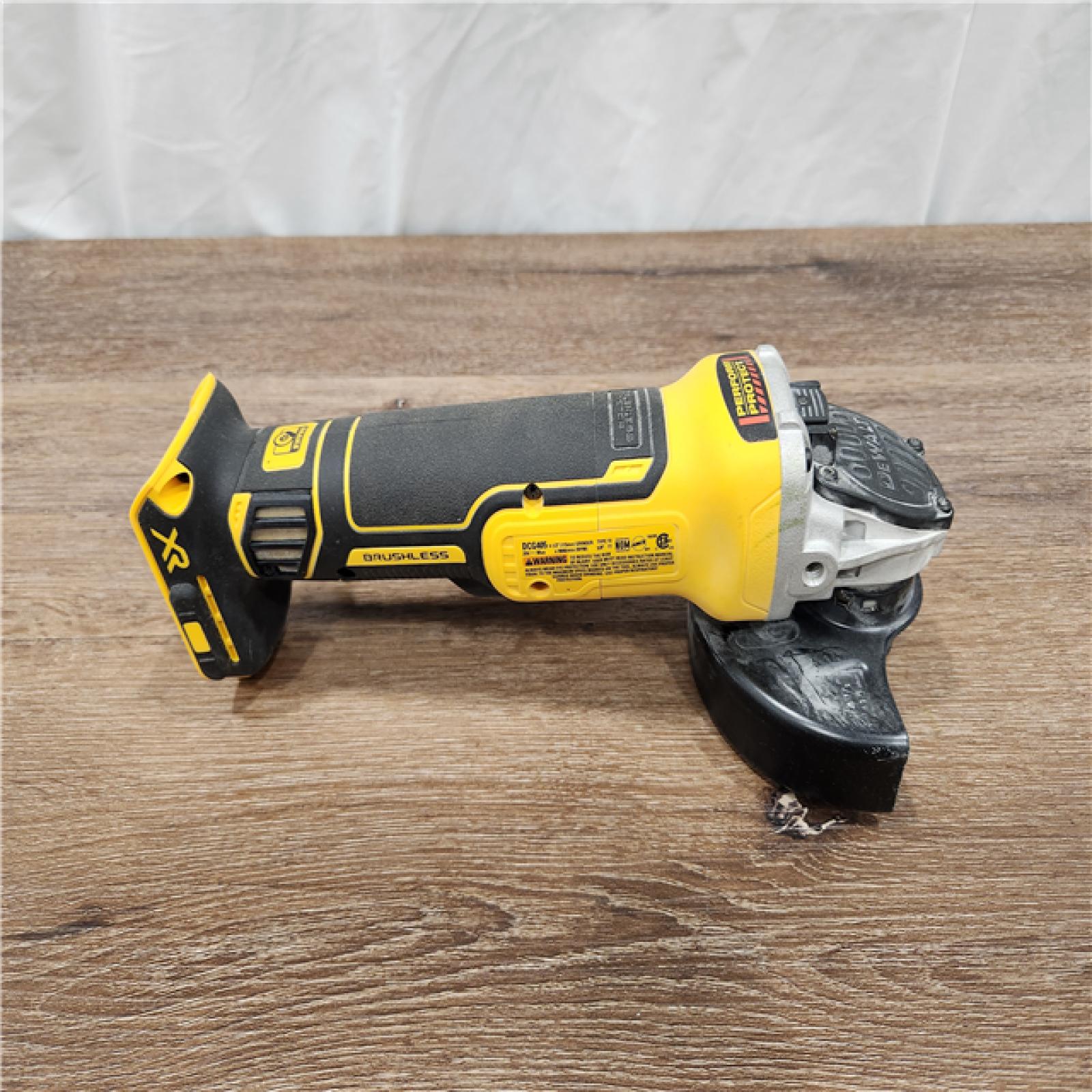 AS-IS DEWALT 20V MAX XR Brushless Cordless 4-1/2 in. Slide Switch Small Angle Grinder (Tool-Only)