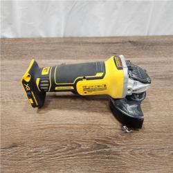 AS-IS DEWALT 20V MAX XR Brushless Cordless 4-1/2 in. Slide Switch Small Angle Grinder (Tool-Only)