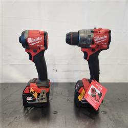 AS-IS- Milwaukee FUEL 18V Lithium-Ion Brushless Cordless Hammer Drill and Impact Driver Combo Kit