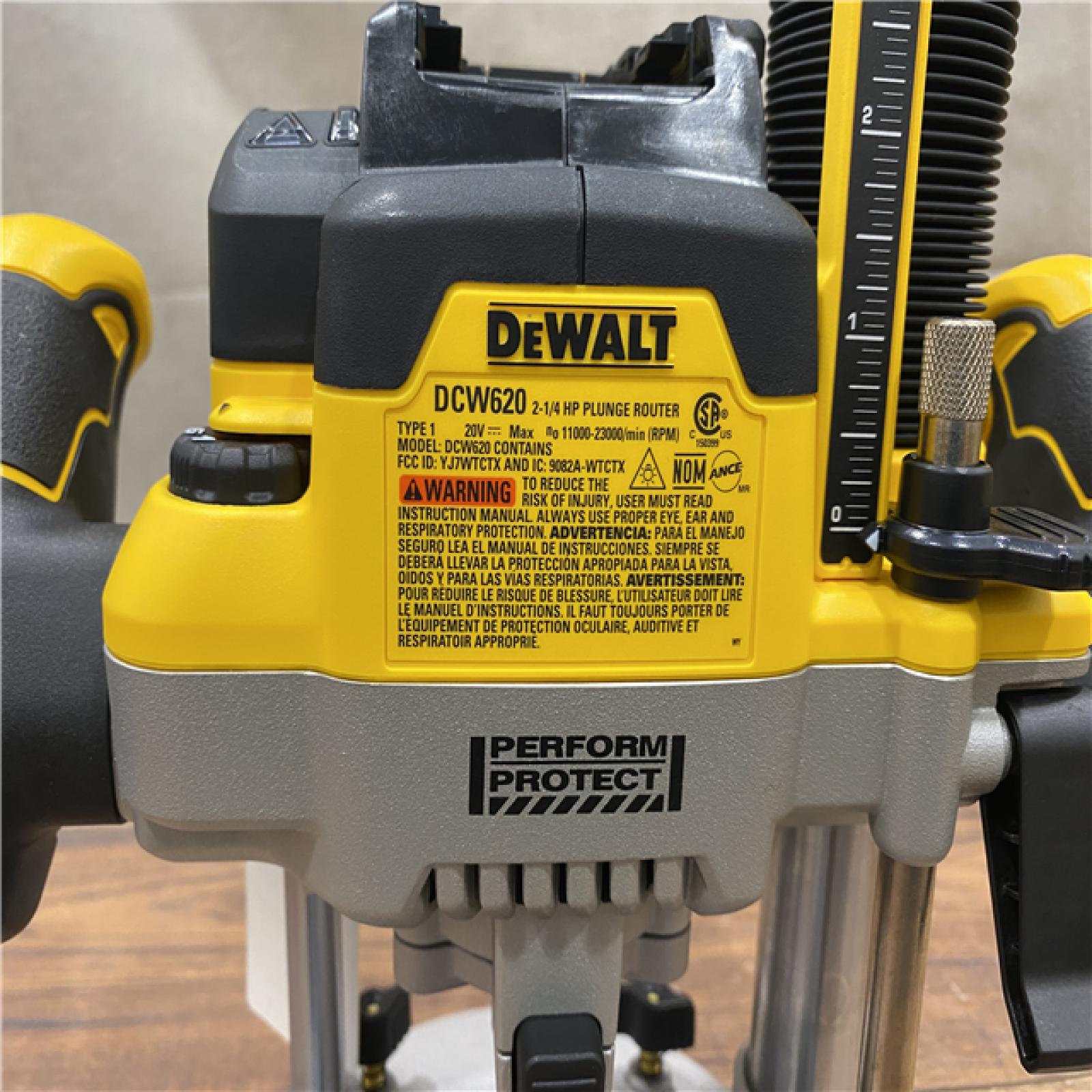 AS-IS Dewalt 20V MAX XR 2-1/4 Peak HP Brushless Cordless Plunge Router (Tool Only)